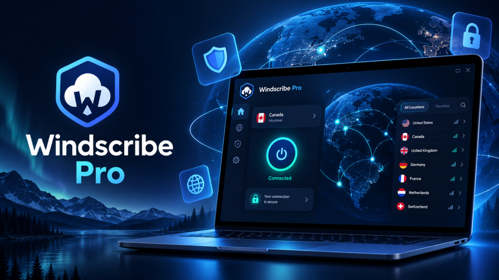 Windscribe Pro – 1 Aylık